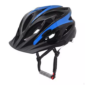 Шоссейный велосипедный шлем легкий велоспорт для катания на коньках женщин спорт на открытом воздухе Black and Blue