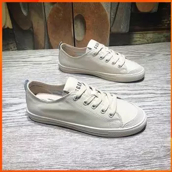 Обувь Shougu Xiaobai, женская летняя новая взрывная модель, универсальная, студенческая, базовая, сетчатая, красная, на плоской подошве, повседневная, кожаная, женская обувь 36 белый