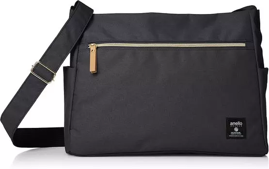 Shoulder bag 10 pockets classic heathered poly CLP GTH2522Z black [Anello Grande]