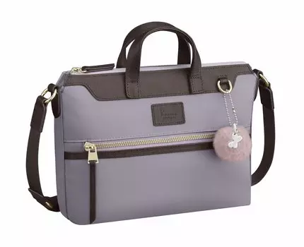 Shoulder bag bag made from recycled With pocket Back pocket Lightweight Ladies Lavender Pink [Kanana Project] [PJ-14] Ethical materials anti-virus