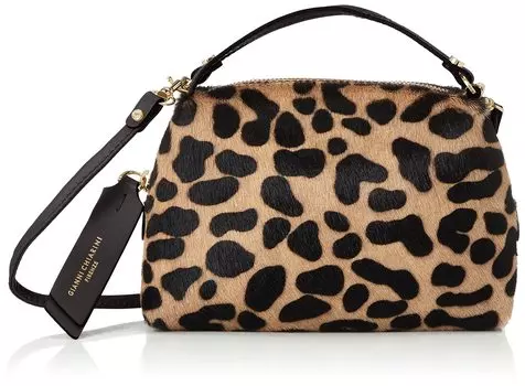 Shoulder bag BS 8145 ALIFA [Gianni Chiarini] CAV-PL Women s LeoMacchiaNera-Nero [item]