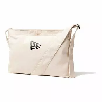 Shoulder Bag CANVAS SHOULDER BAG Flag Logo Ivory [New Era]