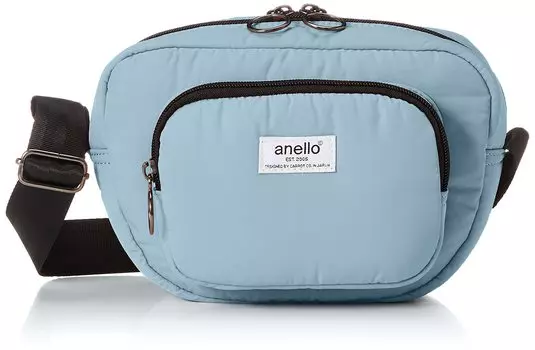 Shoulder Bag Crossbody Water Repellent Lightweight Small PUFFY ATT0652 Blue [Anello] Women s