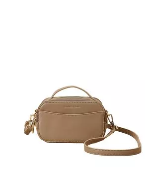 Shoulder Bag Double Zip Square Shoulder Bag 00032320135281 Greige [Samantha Thavasa] Women s