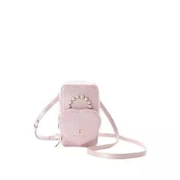 Shoulder Bag Heart Pearl Smartphone Shoulder Bag 00072410170062 Pink [Samantha Vega] Women s