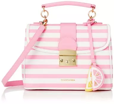 Shoulder Bag Official Striped Pattern Bag Pink [Samantha Vega] Bag/Mini Women s