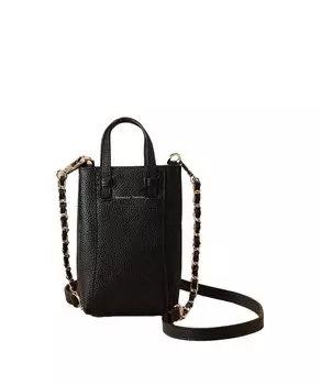 Shoulder Bag Simple Square Leather Mini Shoulder Bag 00032320135302 Black [Samantha Thavasa] Women s