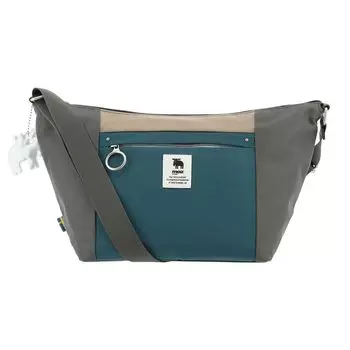 Shoulder Bag Small Mini Shoulder 001 Crossbody Bicolor Outdoor One Mile Bag Cute Scandinavian Deep Gray x Dark Green [Mozu]