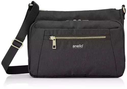 Shoulder Bag Water Repellent Crossbody 10 Pockets GL GTC4132 Black [Anello Grande] Women s