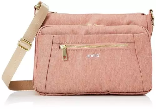 Shoulder Bag Water Repellent Crossbody Bag 10 Pockets GL GTC4132 Pink Beige [Anello Grande] Women s