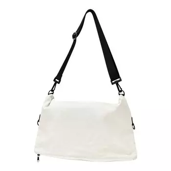 Shoulder Folded Large Fashion Streetwear 0027 Light Beige [Aventura] Bag, Mouth, Capacity, Women s, Men s, Travel, Commuting, School, Outings, Adults,