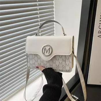 Shoulder Letter Print Bag Women Small Bag With Flap Closure For Daily Use Casual