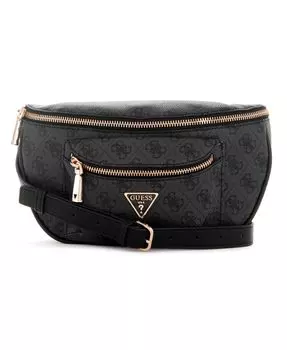 Shoulder MANHATTAN BELT BAG Coal Logo [Guess] Women s