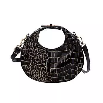 Shoulder Single Womens Crossbody Bag With Alligator Pattern Design For Daily
