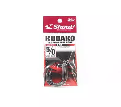 Shout 06-KH Kudako Power Jigging одинарный крючок черный размер 5/0 (9509)