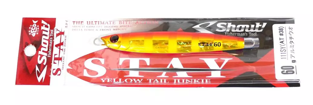 Shout 111-SY Металлическая джиг-штейка 60 грамм РГПЗ (2448) округ Колумбия