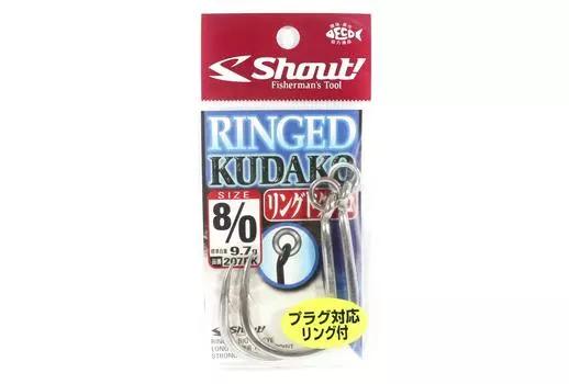 Shout 207-RK Кольчатый Кудако Силовой Джиггинг Одиночный Крючок Серебристый Размер 8/0 (7896)