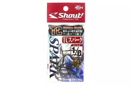 Shout 209-TC TC Spark Jigging одинарный крючок, размер 1/0 (1922)