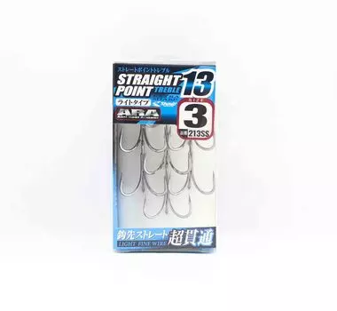 Shout 213-SS Straight Point Treble Hook Size 3 (2829)