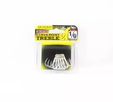Shout 221-CS Curve Point Тройной крючок среднего калибра, размер 1/0 (9678)