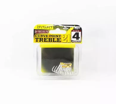 Shout 221-CS Тройной крючок Curve Point, средний калибр, размер 4 (9647)