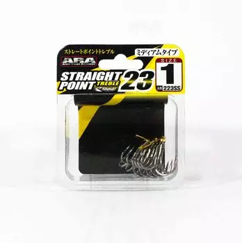 Shout 223-SS Тройной крючок с прямым острием, средний размер, размер 1 (2485)