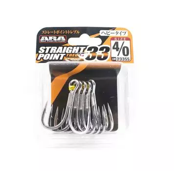 Shout 233-SS Тройной крючок с прямым острием, размер 4/0 (2881)