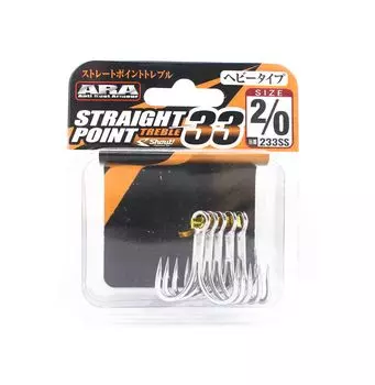 Shout 233-SS Тройной крючок с прямым острием, размер 2/0 (2867)