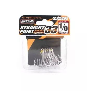 Shout 233-SS Тройной крючок с прямым острием, размер 1/0 (2850)