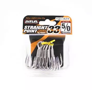 Shout 233-SS Тройной крючок с прямым острием, размер 5/0 (2898)