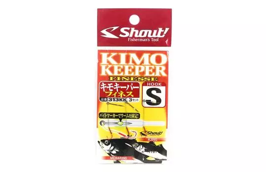 Shout 313-KK Kimo Keeper Сверхлегкий крючок Yamame Worm Hook 2 см, размер S (3455)