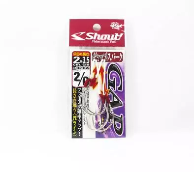 Shout 323-GS Gap Spark Twin Rigged Assist Hook Размер 2/0 (3621)