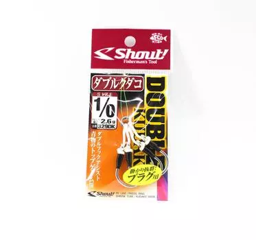 Shout 329-DK Double Kudako Silver Assist Rigged Hook Размер 1/0 (7413)