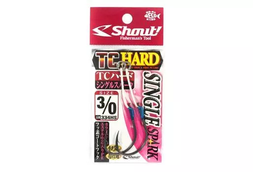 Shout 334-HS TC Жесткие вспомогательные крючки Spark Rigged, размер 3/0 (2196)