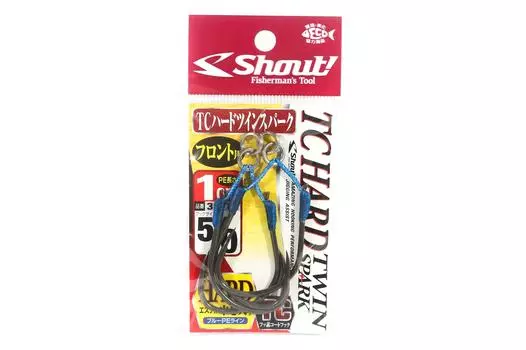 Shout 341-TH TC Жесткие двойные искрогасительные крючки 1 см, размер 5/0 (5555)