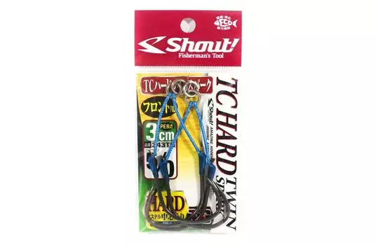 Shout 343-TH TC Жесткие двойные искрогасительные крючки, 3 см, размер 5/0 (5692)