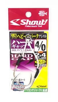 Shout 352-VG Heavy Spark Вспомогательный крючок с жестким зазором 2 см, 4 см, размер 4/0 (6071)