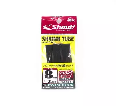 Shout 427-ST Термоусадочная трубка для вспомогательного крючка черный 8мм , 35см (9201)