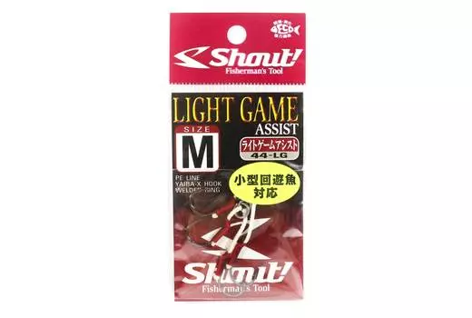 Shout 44-LG Light Game Двойные вспомогательные крючки для легкой джиггинга, размер M ( 2 ) (5874)