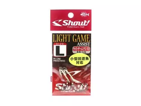 Shout 44-LG Light Game Twin Assist Крючки Легкий Джиггинг Размер L ( 1 ) (5881)