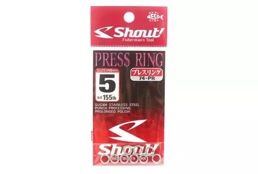 Shout 74-PR Прижимное кольцо Стандартное сплошное кольцо Размер 5 мм (5378)
