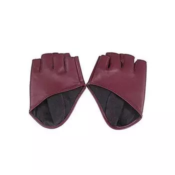 Show PU Leather Fashion Half Finger Pole Dance Half Palm Fingerless Gloves