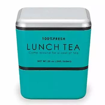 Showa Lunch Box LUNCH TEA Green Square Nest Lunch зелёный