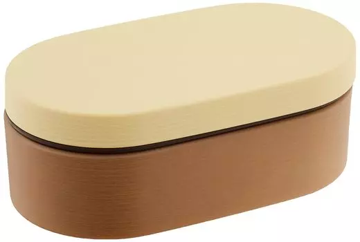 Showa Lunch Rice Wood Oval Clean Сделано в Японии 4979543 Коробка, не прилипает, Зерно, Смола, Бенто, Желтый, Пальто, Можно использовать в микроволновой печи/мыть в посудомоечной машине, 600 мл, Для мужчин, жёлтый