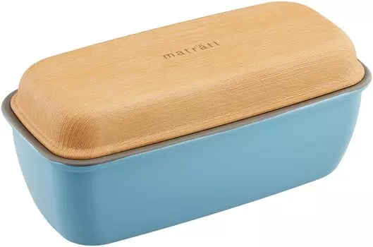 Showa Matratt Lunch 1 Long Square Emarie с коробкой Made in Japan 4979438, ярусный, обед, синий, можно использовать в микроволновой печи/мыть в посудомоечной машине, 490 мл, Core, для мужчин и женщин,