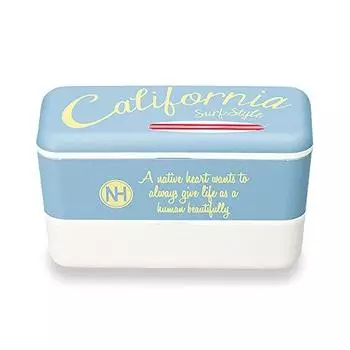 Showa Native Heart Long Angle Nest Lunch Cursive Blue 776056