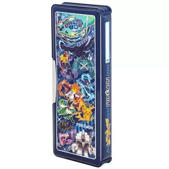 Showa Note Голографический карандаш темно-синий 487729001 Чехол Pokmon, Открытие с двух сторон, Блестящий, Синий,