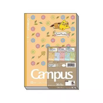 Showa Note Pokemon Campus Note Dotted Ruled B Ruled Pack 414729002 5-Book