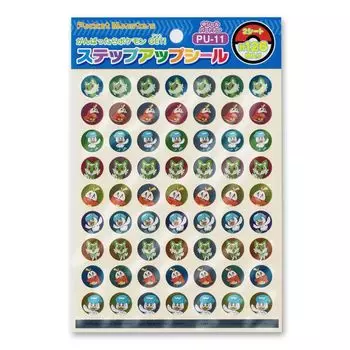 Showa Note Pokemon Step Up Sticker Medium Sticker Partner 797425 Reward Sticker Motivation Sticker PU-11