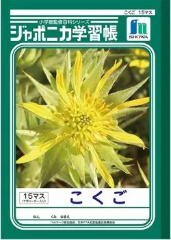 Showa Note Study Book Japonica Japanese 15 squares with cross auxiliary lines B5 5 book pack JL-105